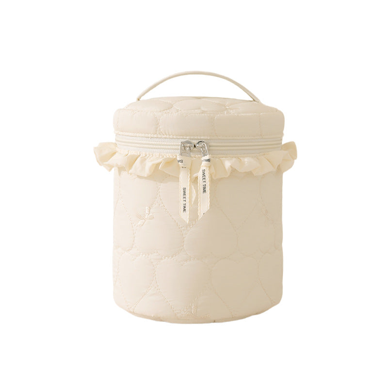 Quilted Makeup Storage Canister Kalsten