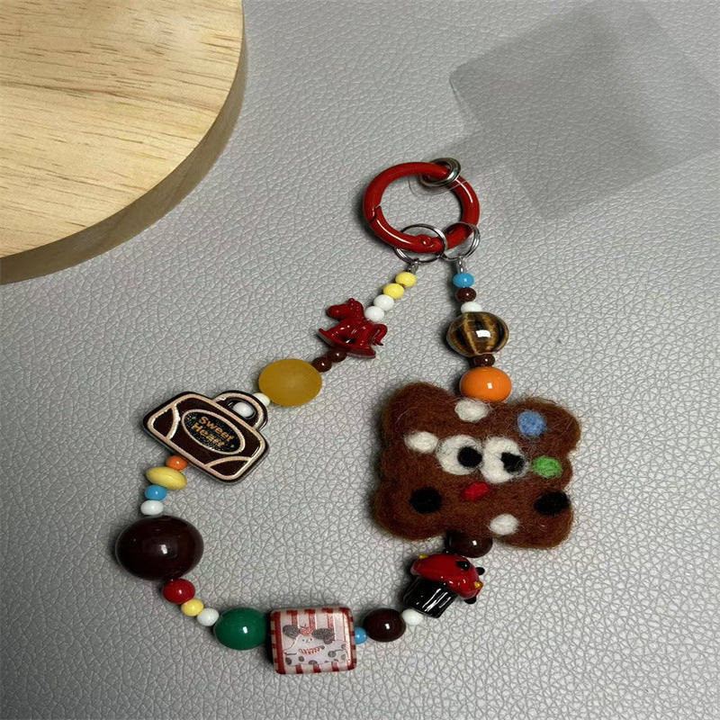 Playful Food-Themed Charm Keychain Kalsten