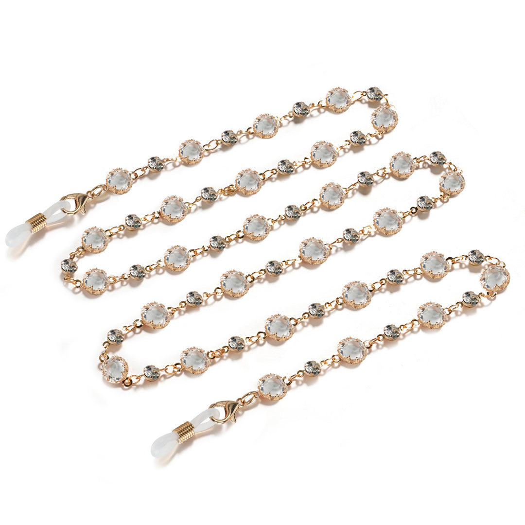 Elegant Gemstone Eyewear Chain Kalsten