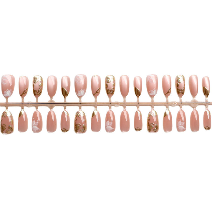 Luxury Floral Press-On Nail Art Set Kalsten
