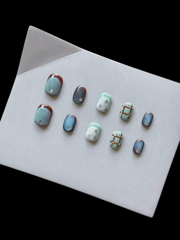 Custom Artistic Press-On Nails Collection
