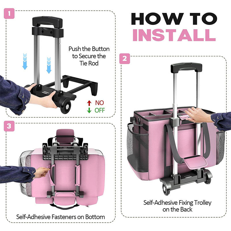 Multifunctional cleaning bag with roll and carry function Kalsten