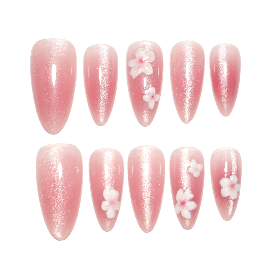 Artificial nail art with floral design Kalsten