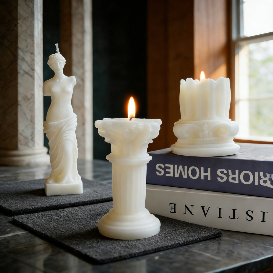 Sculptural Column Candle