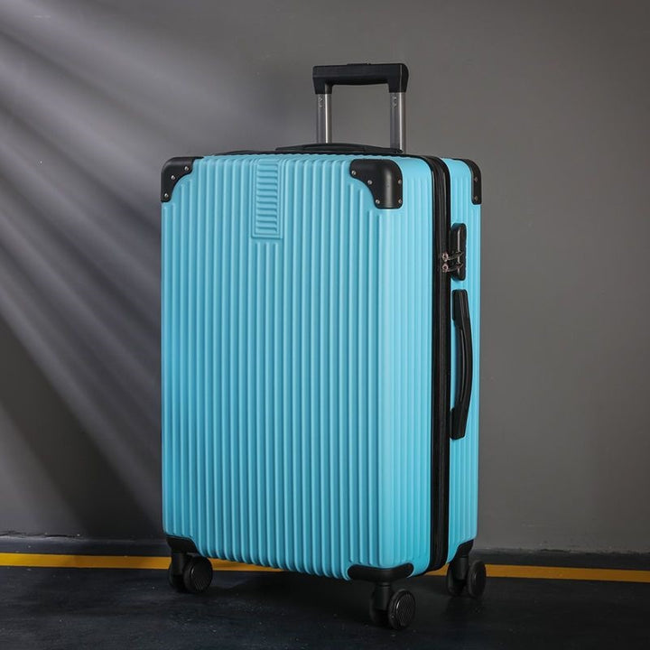 Hard shell suitcase with 360-degree wheel system and integrated safety feature Kalsten