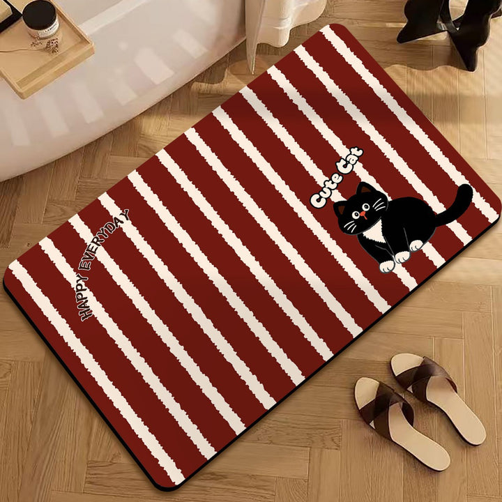 Cartoon-Themed Decorative Door Mat for Home Entryway