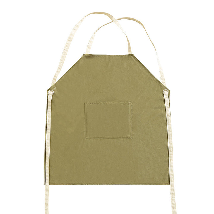 Adjustable cotton cooking apron with cross straps and large front pocket Kalsten