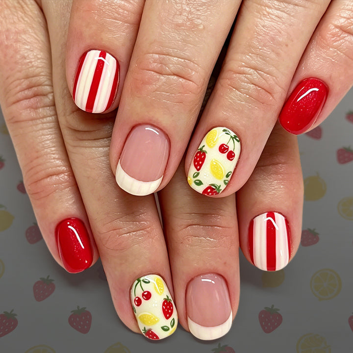 Trendy Fruit-Themed Nail Art Kalsten
