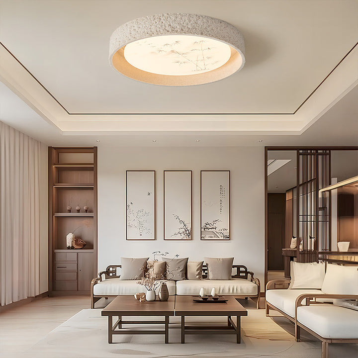 Modern Stone Mixture Ceiling Light