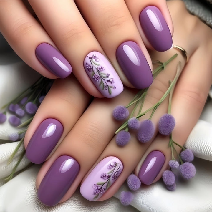 Floral Accent Nail Art Extensions Kalsten