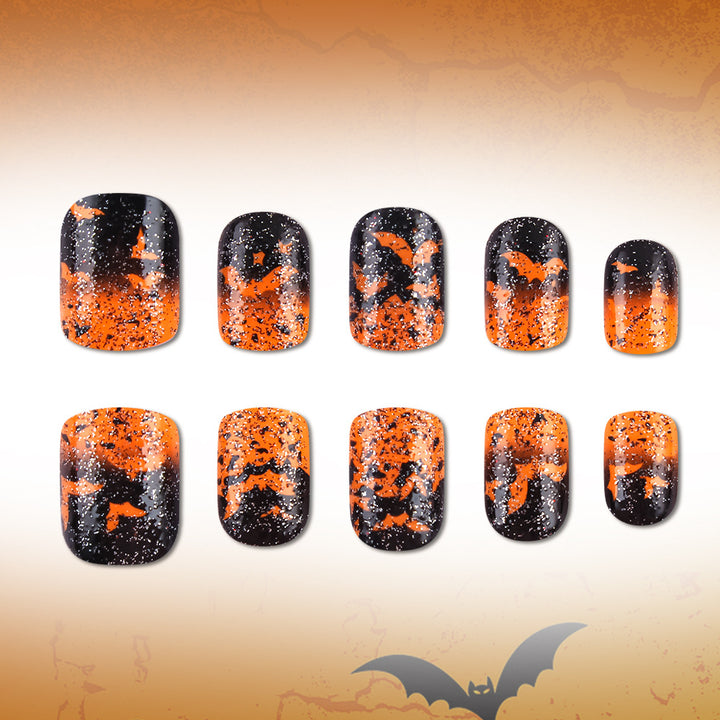 Halloween-Themed Artistic Press-On Nails Kalsten