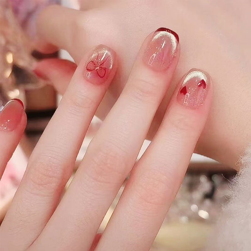 Elegant French Tip Press-On Nail Set Kalsten