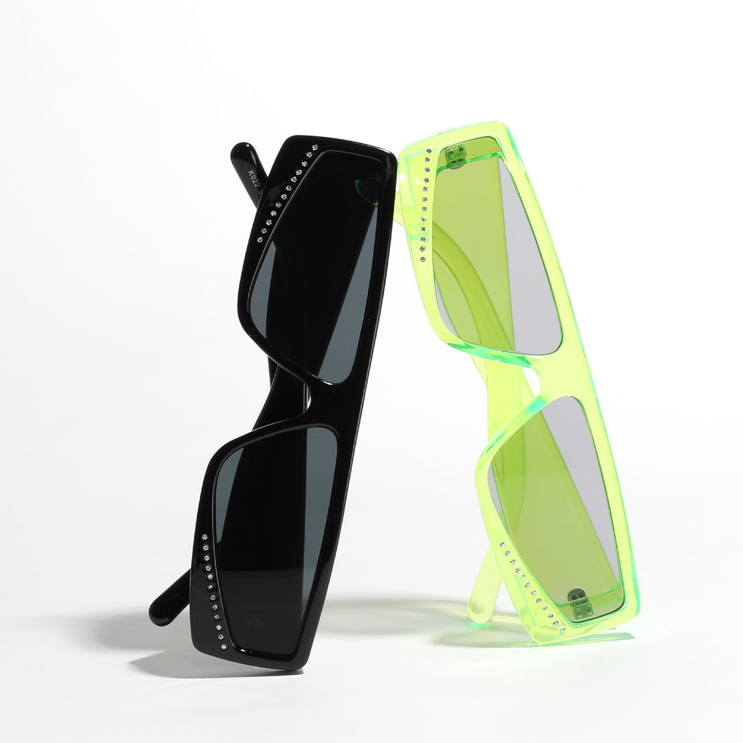 Women's oversized sunglasses with futuristic shape and stylish embellishments Kalsten