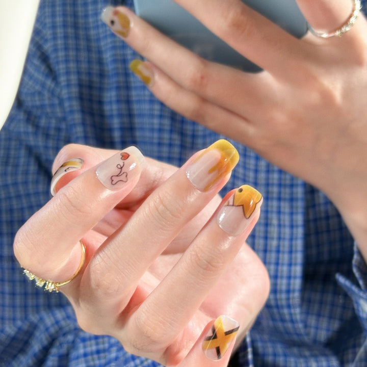 Adorable Animal-Themed Press-On Nail Set Kalsten