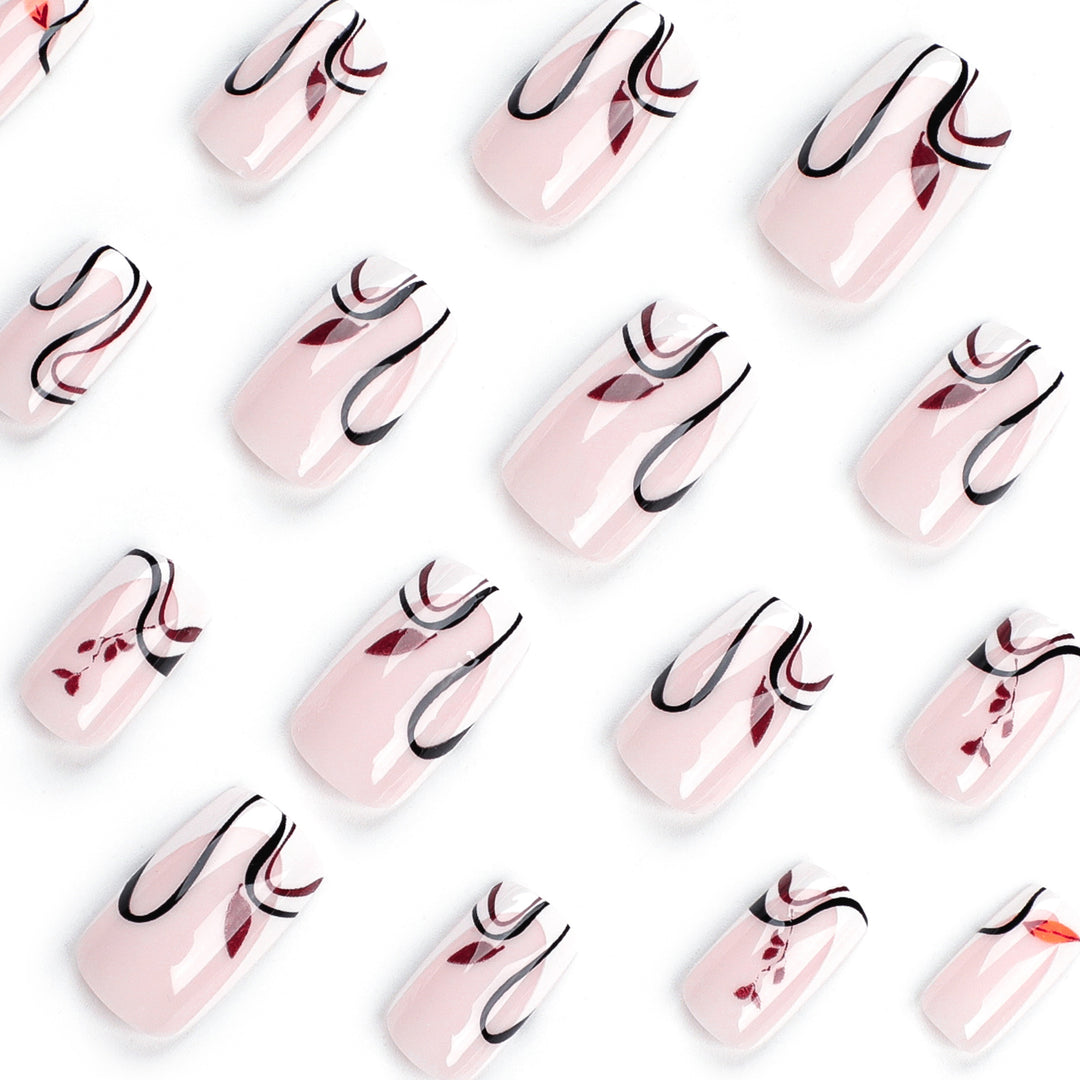 Artful acrylic nails with elegant marble design Kalsten