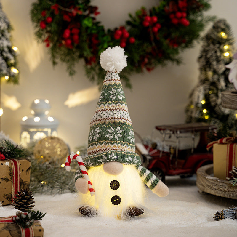Decorative Christmas gnome with luminous details Kalsten