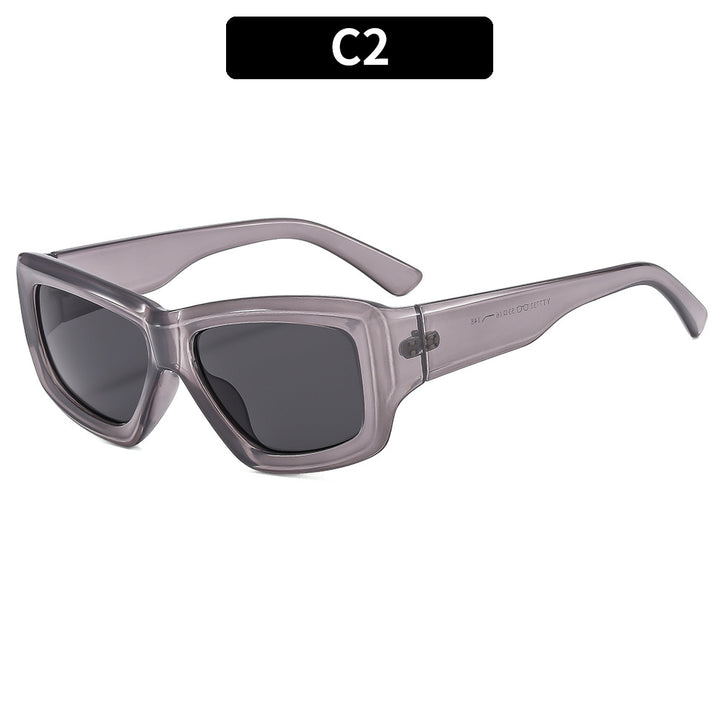 Retro-Inspired Chunky Frame Sunglasses