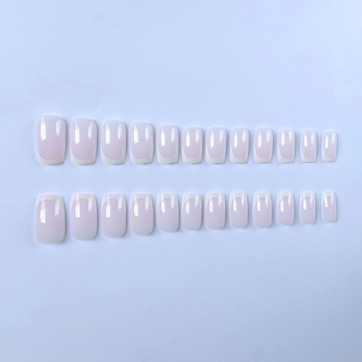 Elegant French Tip Nail Art Set  1790958182