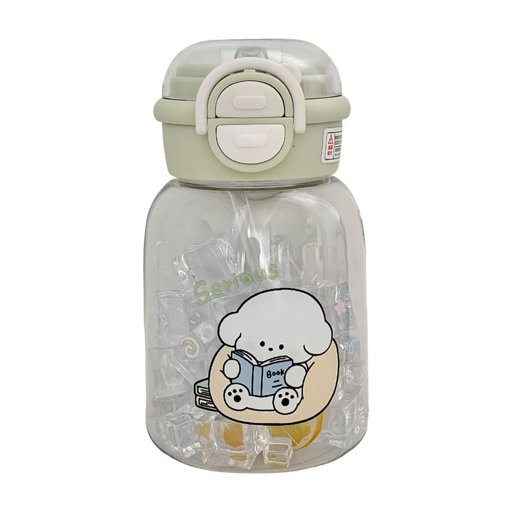 Women's water bottle with integrated fruit infuser and practical flip opening Kalsten