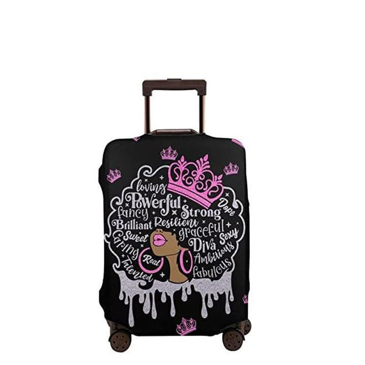 Women's hard-shell suitcase with unique skull and rose design Kalsten