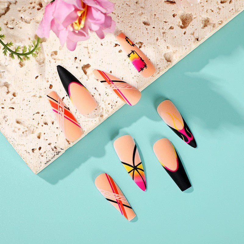 Creative Nail Art Set with Colorful Designs Kalsten
