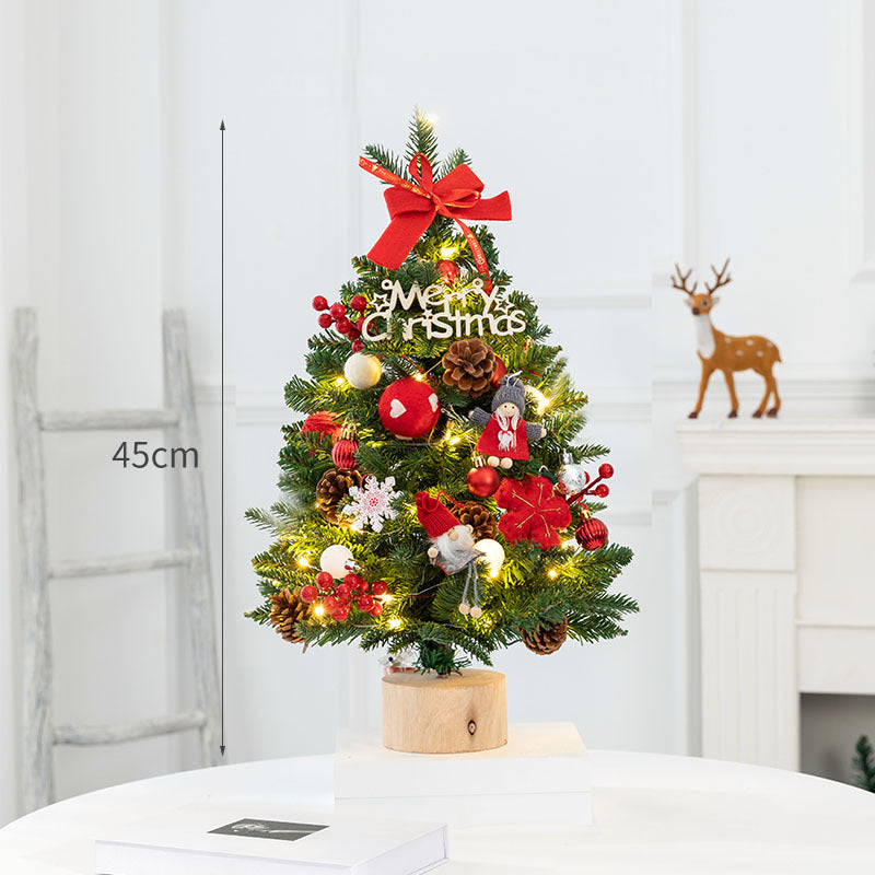 Decorative Mini Christmas Tree with LED Lights