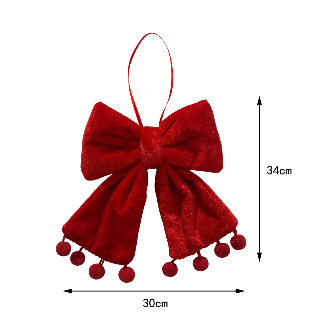 Decorative Christmas tie made of velvet