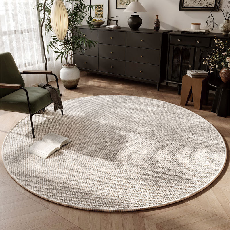Round Natural Fiber Area Rug