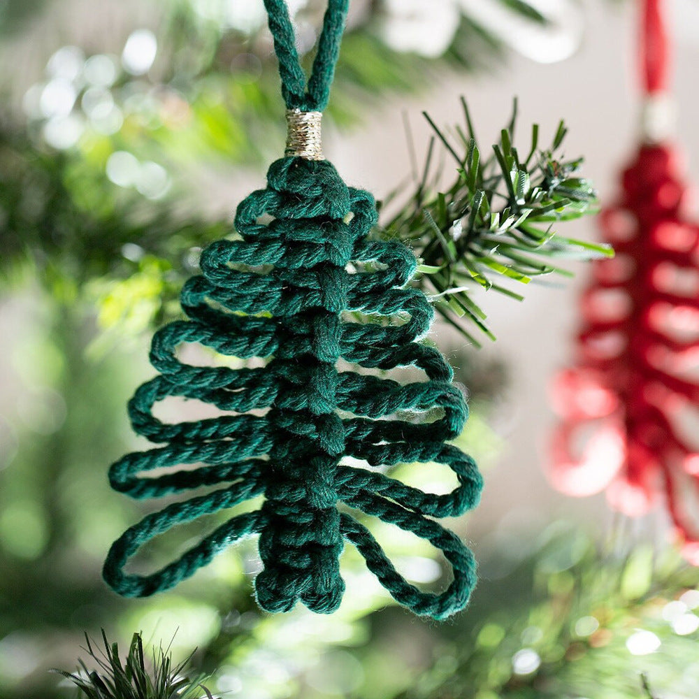 Macrame Christmas Tree Ornament Kalsten