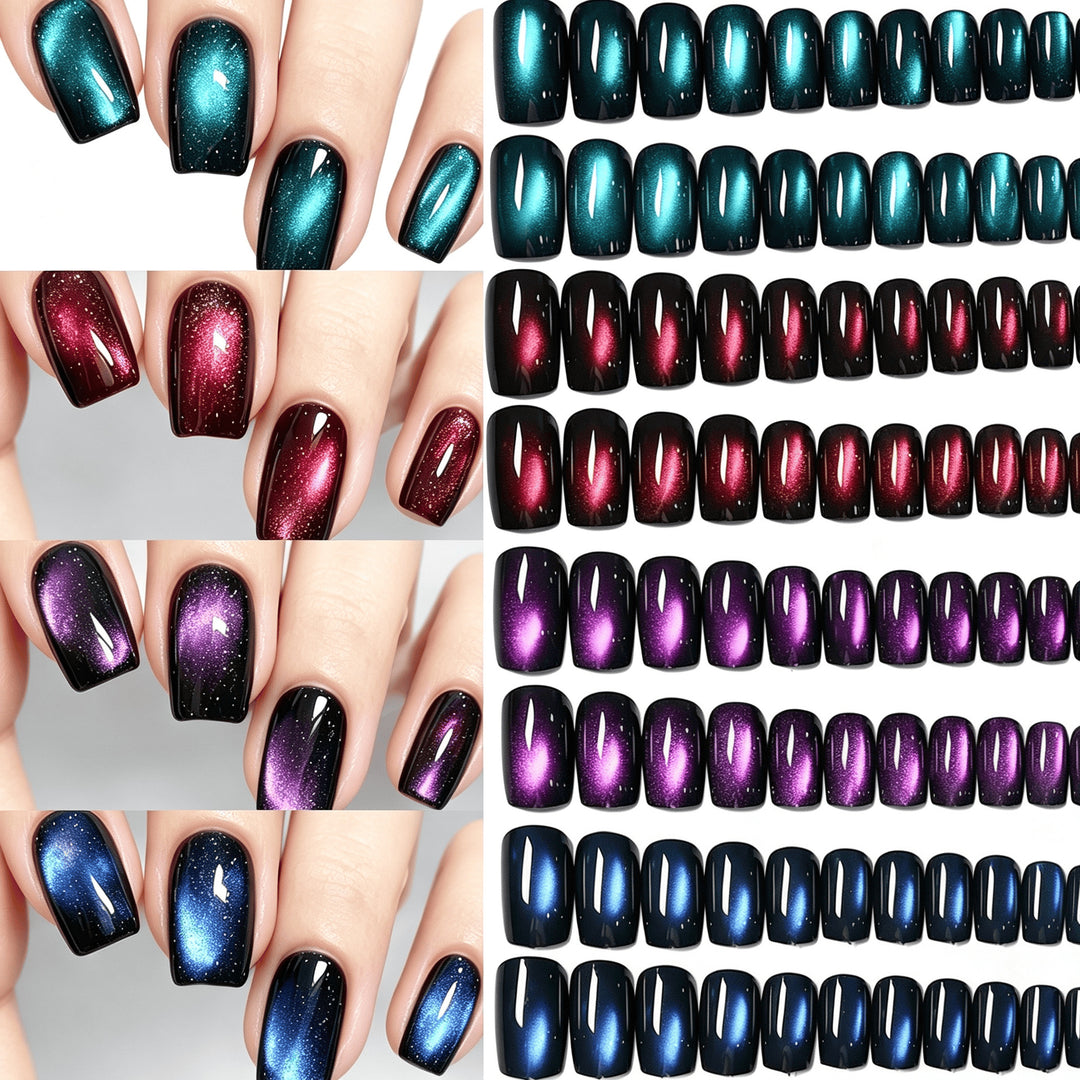 Gradient Glitter Press-On Nail Set Kalsten