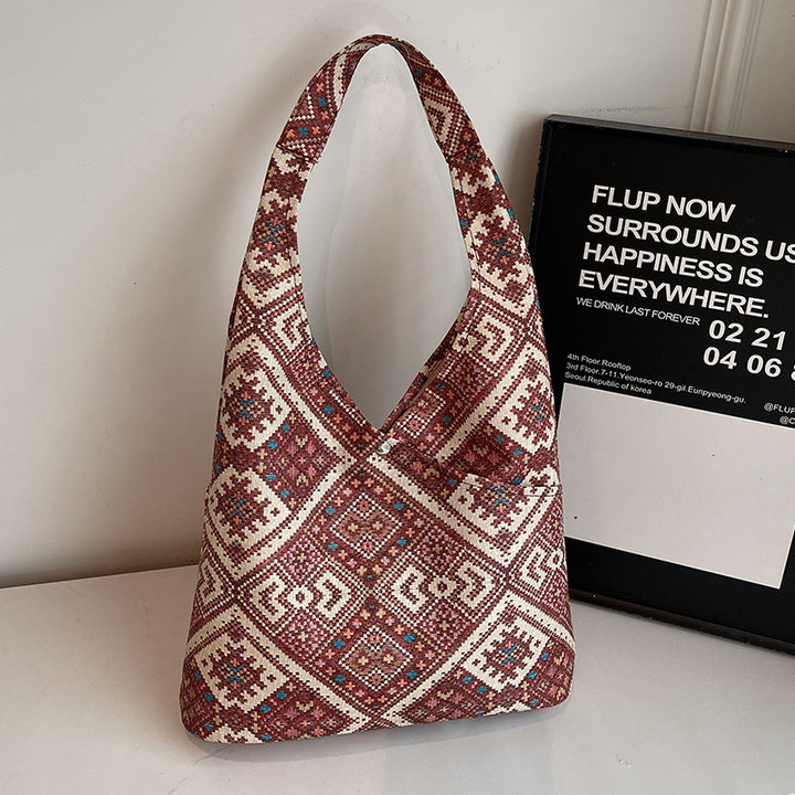 Ethnic Patterned Shoulder Bag