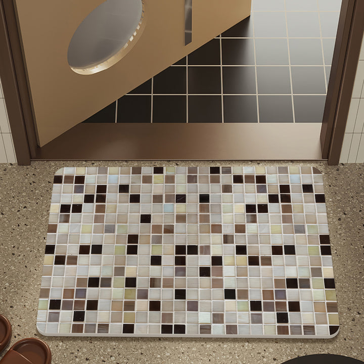 Mosaic Design Bath Mat Kalsten