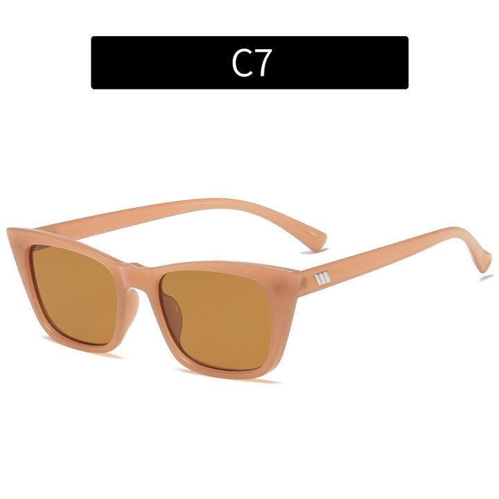 Modern Geometric Cat-Eye Sunglasses