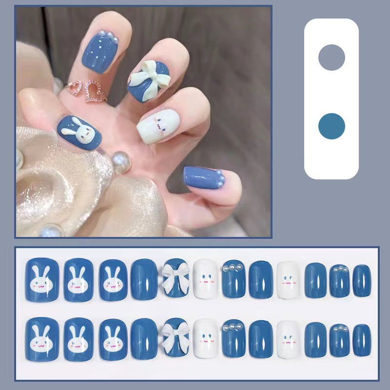 Artificial nail set with cute 3D design and luxurious decorations Kalsten