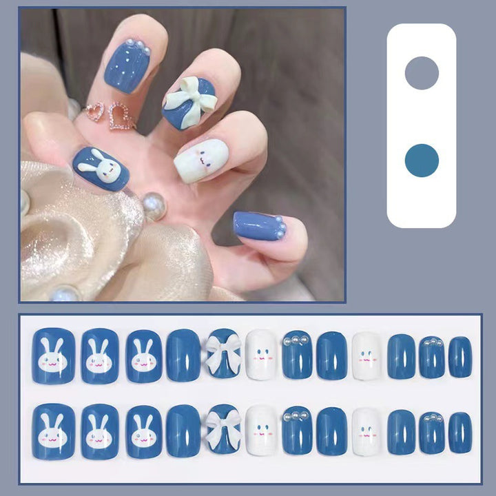 Artificial nail set with cute 3D design and luxurious decorations Kalsten
