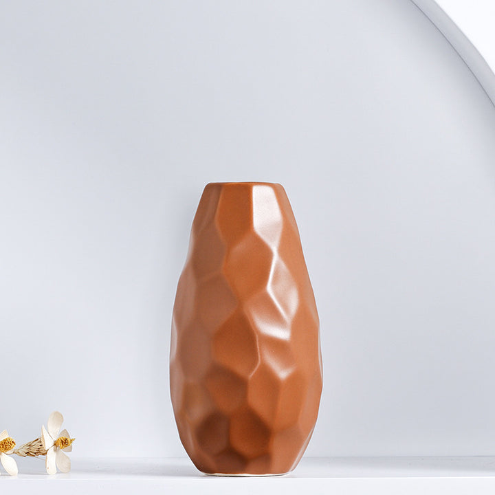 Unique Geometric Ceramic Vase Kalsten