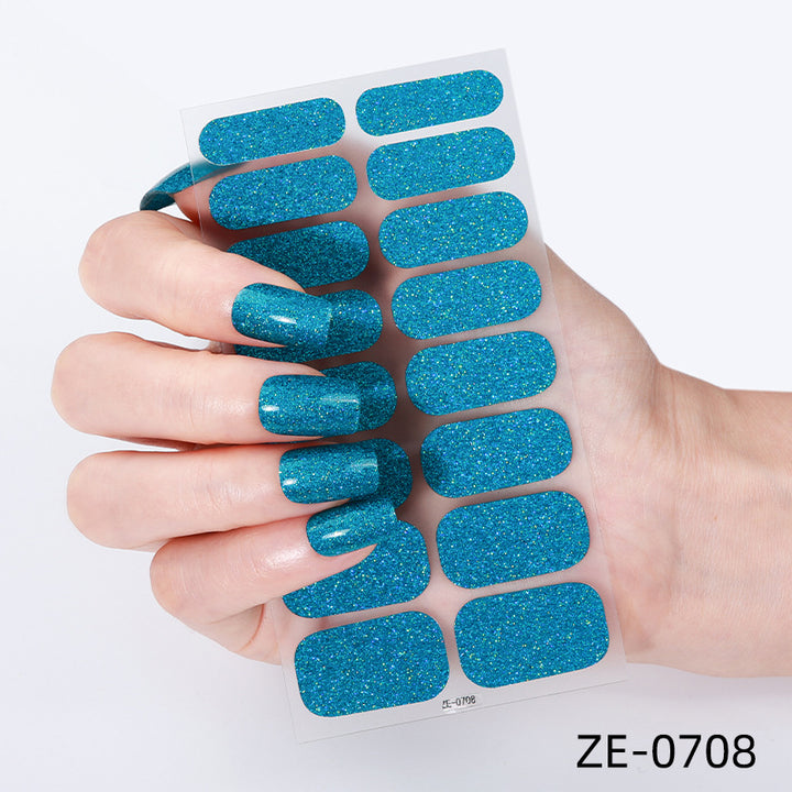 Glitter Finish Nail Wraps