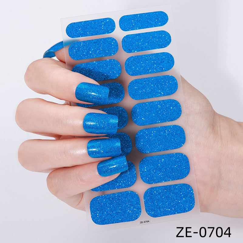 Glitter Finish Nail Wraps
