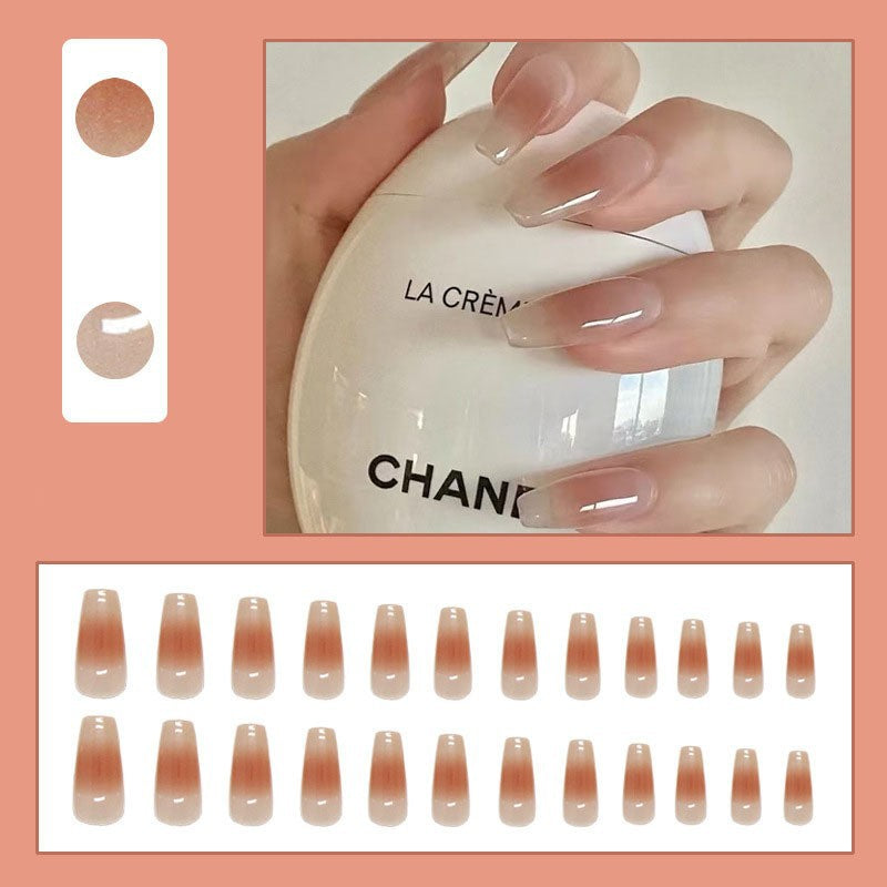 High-gloss artificial nails with rose effect Kalsten
