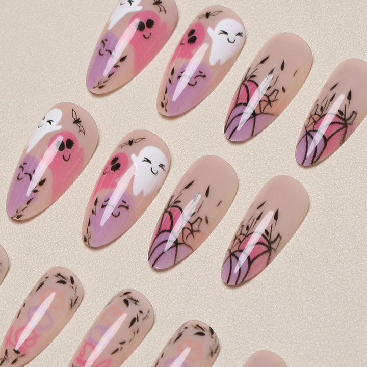 Halloween-Themed Press-On Nail Art Set