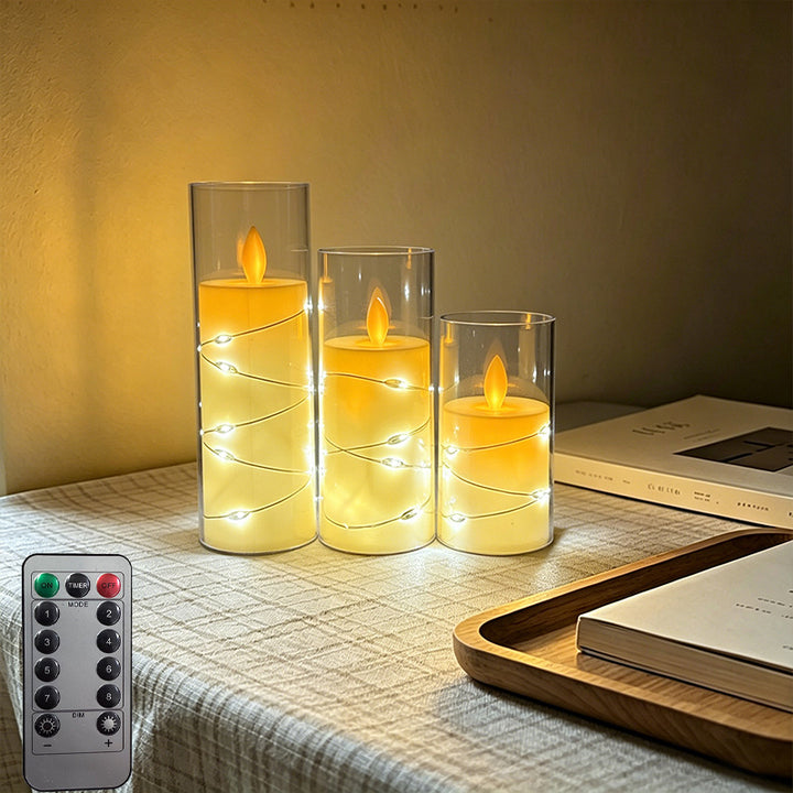 LED Scented Candle with Flame Effect Kalsten