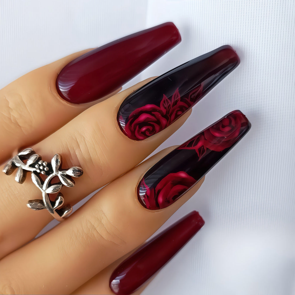 Artificial nails with abstract patterns Kalsten