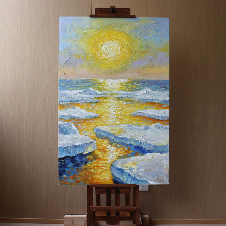 Scenic Ocean Iceberg Canvas Art