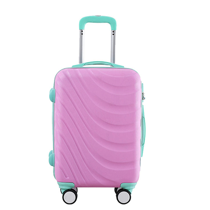 Unisex Stylish Wave-Pattern Hard Shell Carry-on Suitcase Kalsten