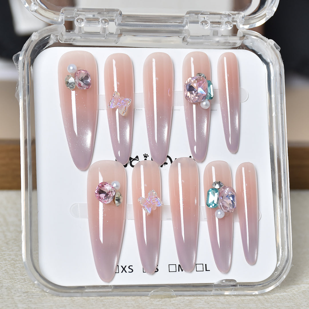 Premium Glamorous Press-On Nail Extensions Kalsten