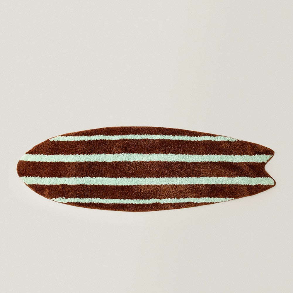 Surfboard-Shaped Decorative Bath Mat Kalsten