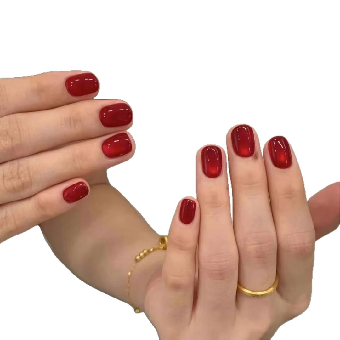 Shiny Gel Nail Extensions Kalsten