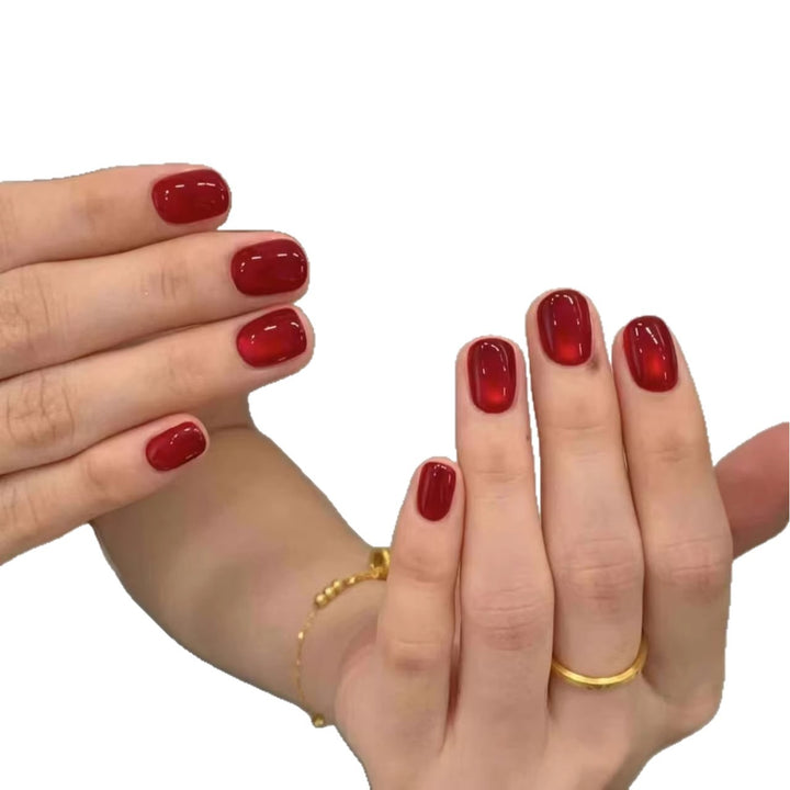 Shiny Gel Nail Extensions Kalsten