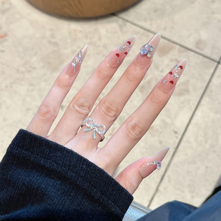 Artistic Nail Design with Decorative Elements Kalsten