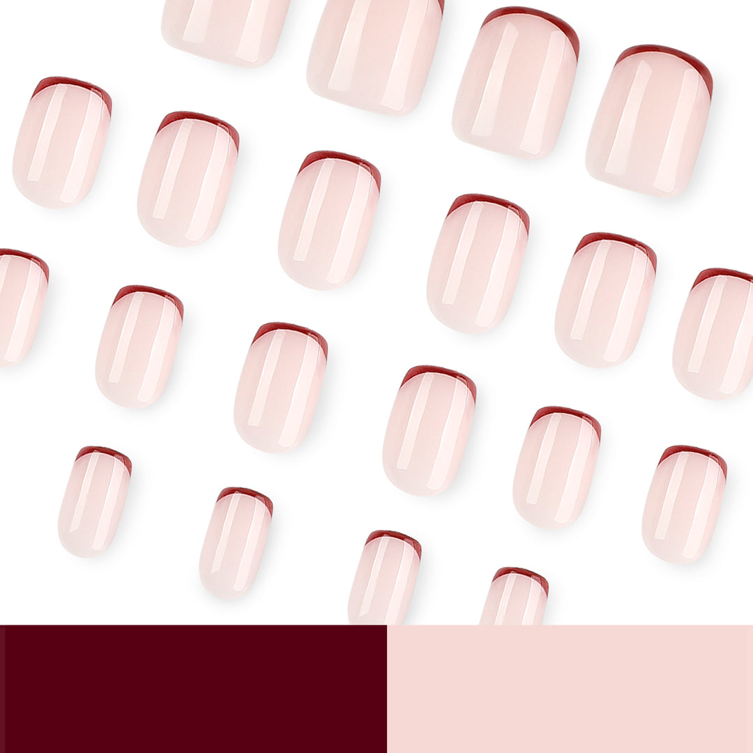 Elegant and stylish nail art with narrow colored accents Kalsten
